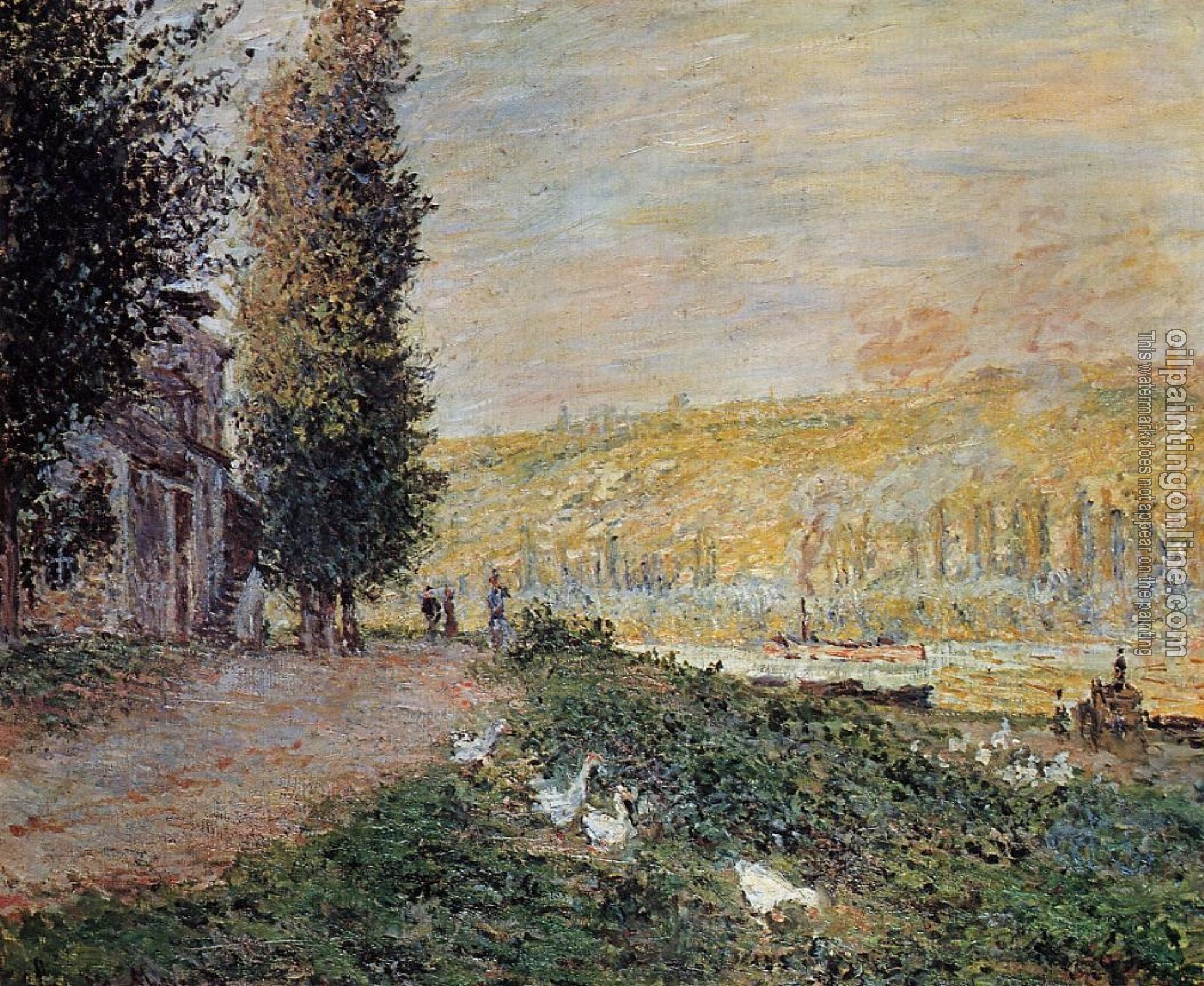Monet, Claude Oscar - The Banks of the Seine, Lavacour